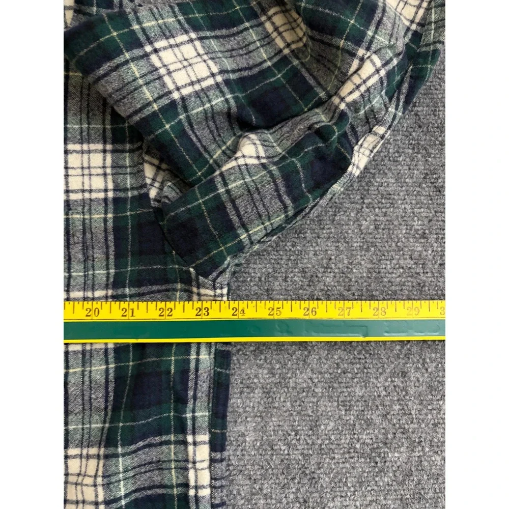Pendleton Heritage Highlander Wool Flannel Shirt Green Plaid Campbell Tartan L